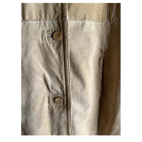 VTG Y2k Penny Lane Suede Leather Afghan Shearling Long Coat Hippie Boho Chic 6 - Picture 6 of 16